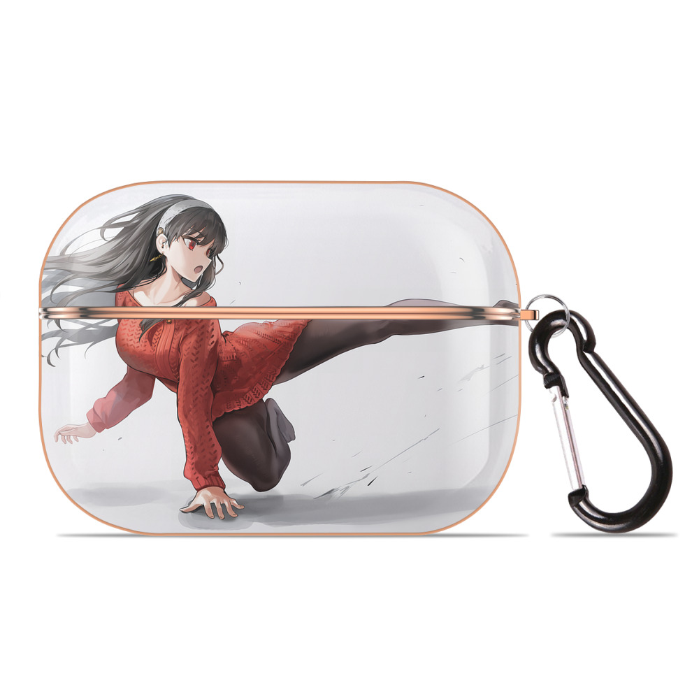 （画像用） SPY×FAMILY间谍家家酒 【AirPods Pro用】ハードシェル保護ケース｜耐衝撃・防指紋・カラビナ付き商品仕様