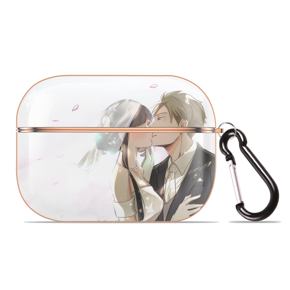 （画像用） SPY×FAMILY间谍家家酒 【AirPods Pro用】ハードシェル保護ケース｜耐衝撃・防指紋・カラビナ付き商品仕様