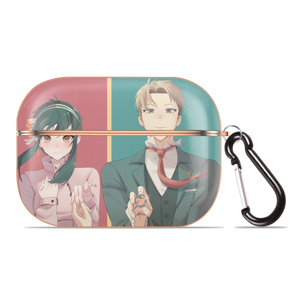 （画像用） SPY×FAMILY间谍家家酒 【AirPods Pro用】ハードシェル保護ケース｜耐衝撃・防指紋・カラビナ付き商品仕様