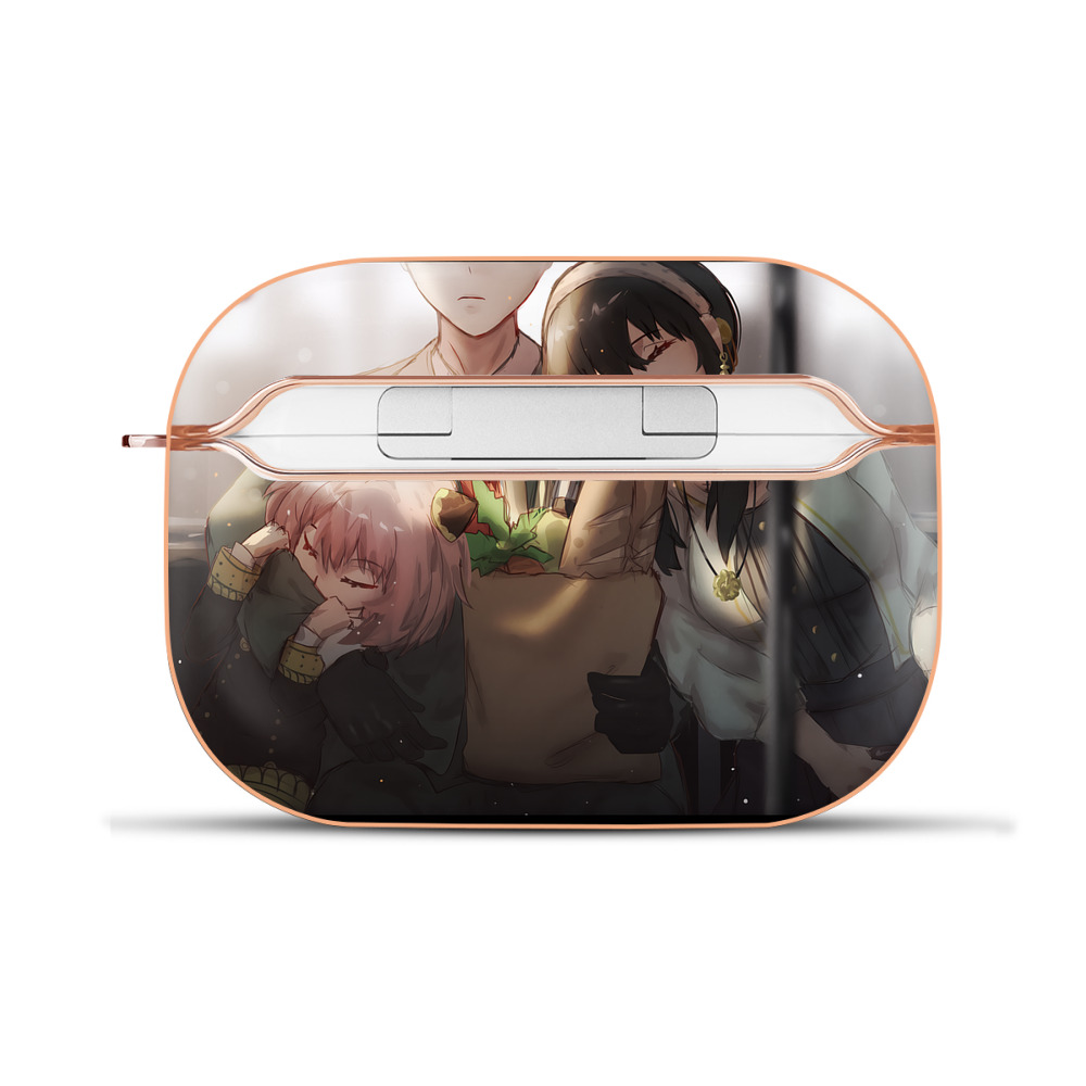 （画像用） SPY×FAMILY间谍家家酒 【AirPods Pro用】ハードシェル保護ケース｜耐衝撃・防指紋・カラビナ付き商品仕様