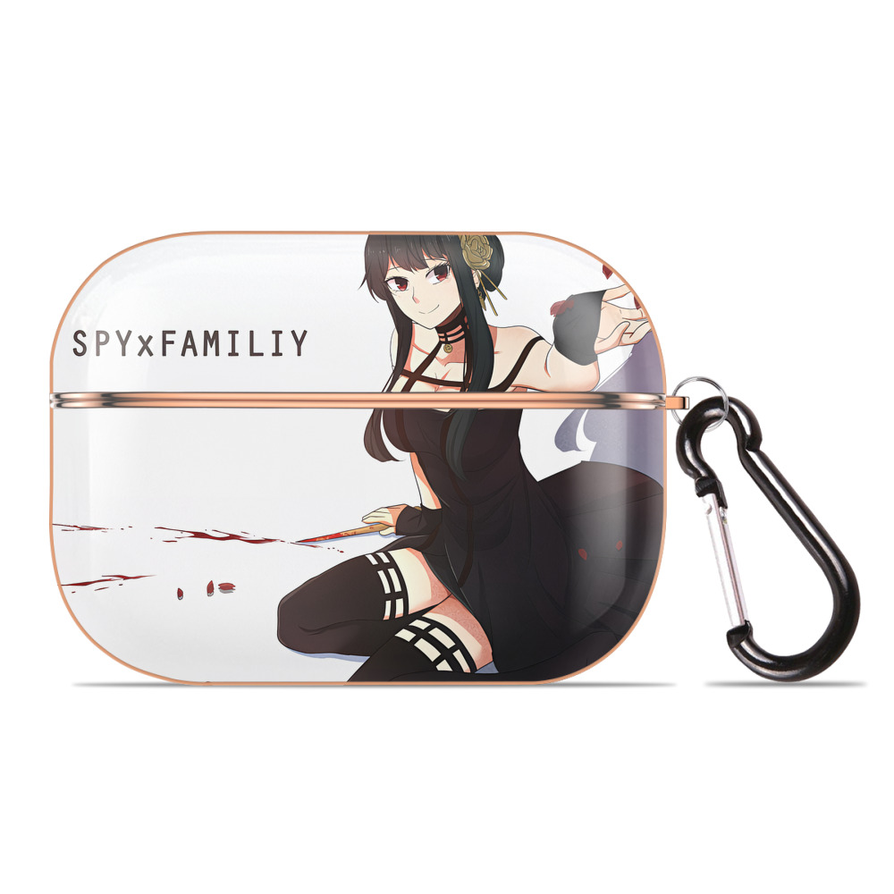 （画像用） SPY×FAMILY间谍家家酒 【AirPods Pro用】ハードシェル保護ケース｜耐衝撃・防指紋・カラビナ付き商品仕様