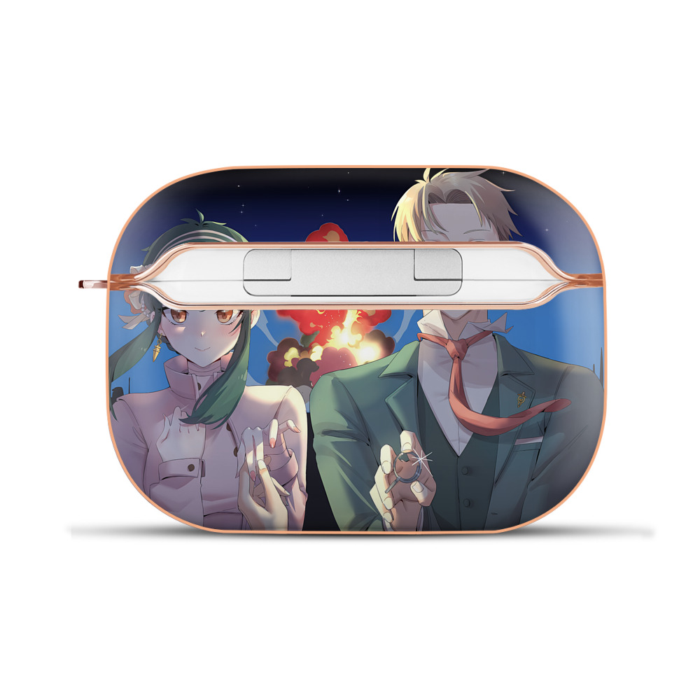 （画像用） SPY×FAMILY间谍家家酒 【AirPods Pro用】ハードシェル保護ケース｜耐衝撃・防指紋・カラビナ付き商品仕様