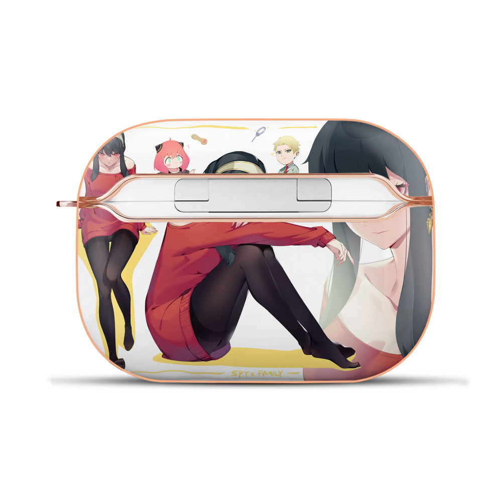 （画像用） SPY×FAMILY间谍家家酒 【AirPods Pro用】ハードシェル保護ケース｜耐衝撃・防指紋・カラビナ付き商品仕様