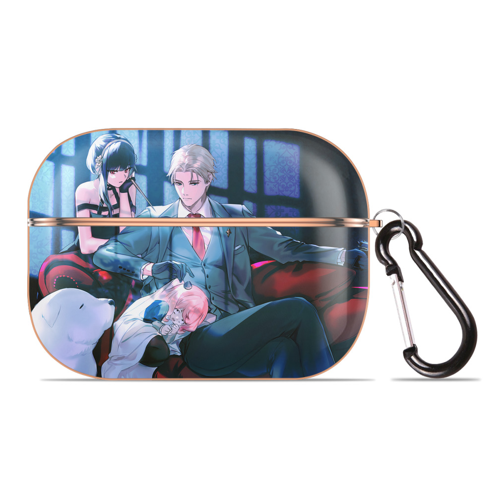 （画像用） SPY×FAMILY间谍家家酒 【AirPods Pro用】ハードシェル保護ケース｜耐衝撃・防指紋・カラビナ付き商品仕様