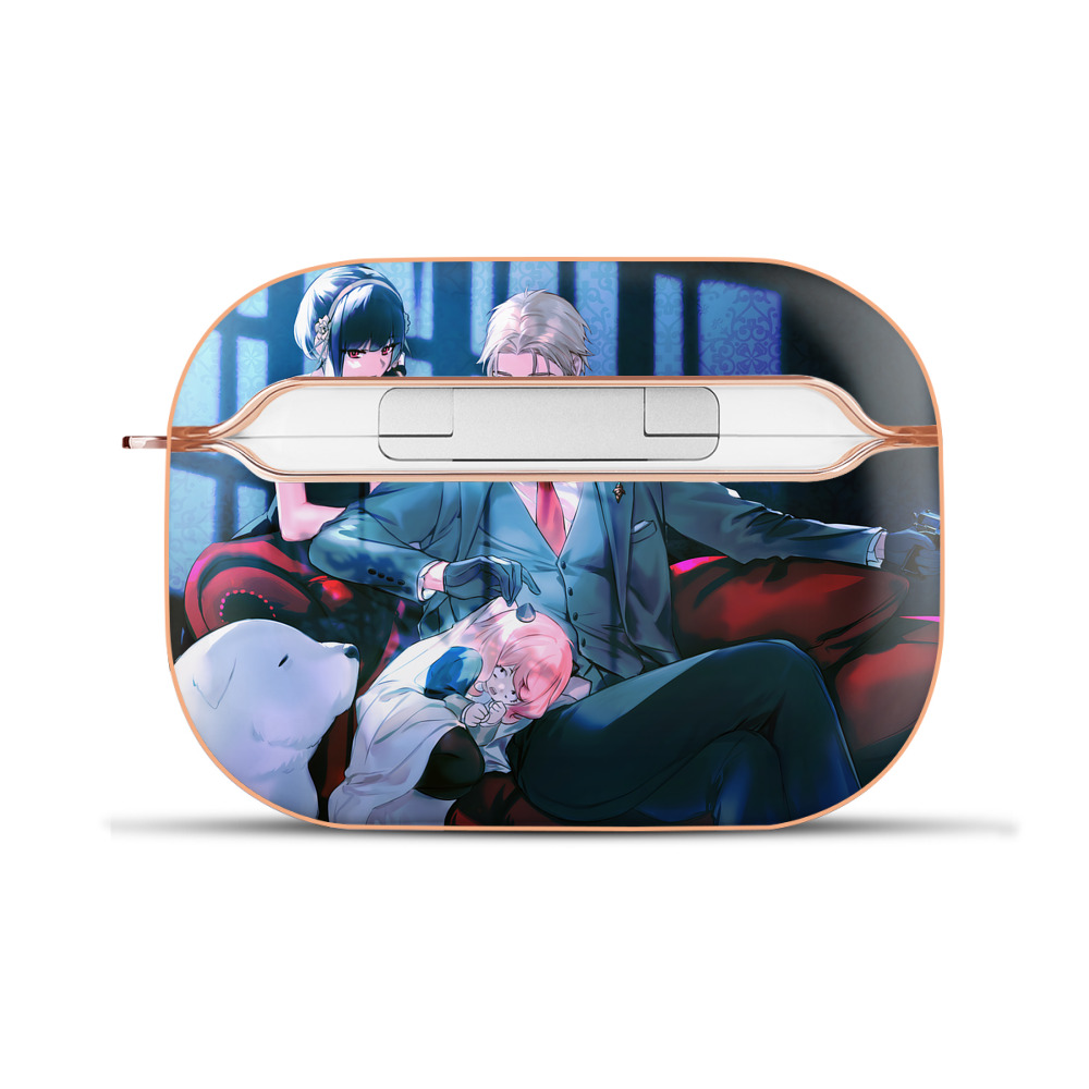 （画像用） SPY×FAMILY间谍家家酒 【AirPods Pro用】ハードシェル保護ケース｜耐衝撃・防指紋・カラビナ付き商品仕様