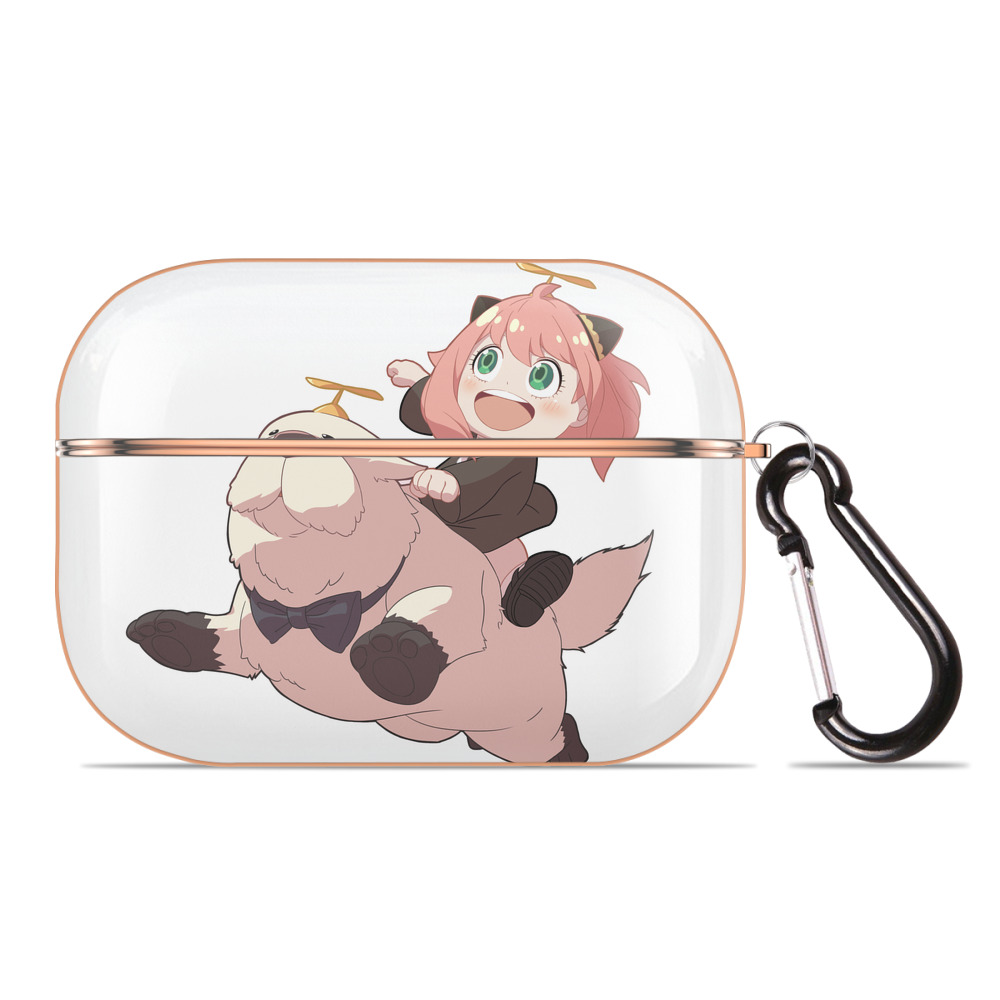 （画像用） SPY×FAMILY间谍家家酒 【AirPods Pro用】ハードシェル保護ケース｜耐衝撃・防指紋・カラビナ付き商品仕様