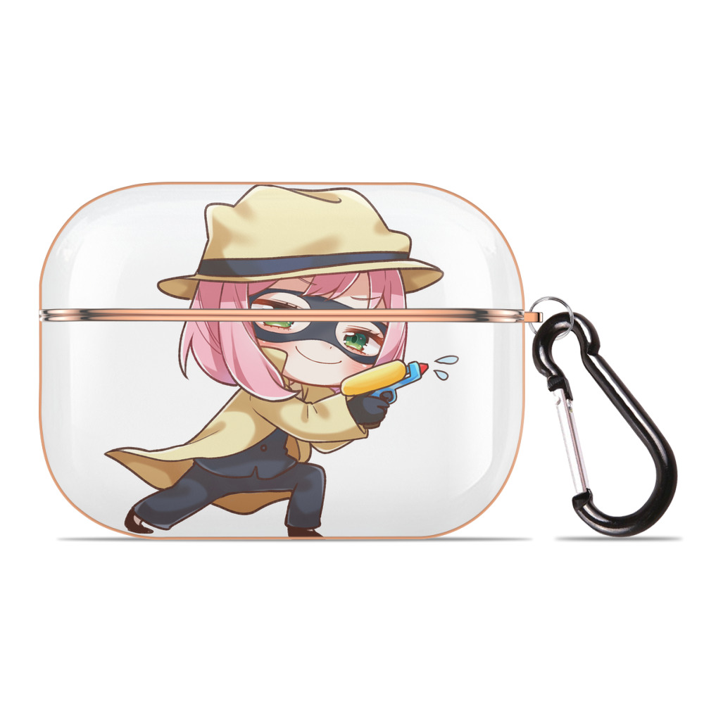 （画像用） SPY×FAMILY间谍家家酒 【AirPods Pro用】ハードシェル保護ケース｜耐衝撃・防指紋・カラビナ付き商品仕様