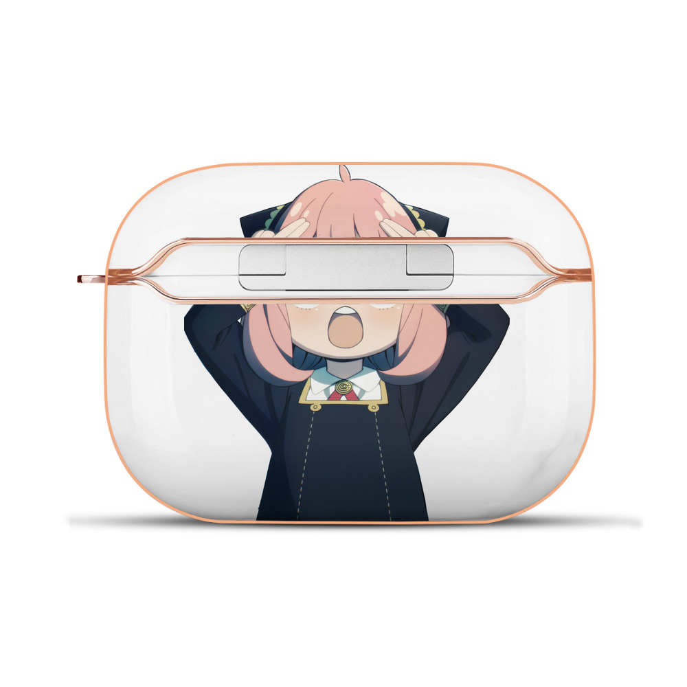 （画像用） SPY×FAMILY间谍家家酒 【AirPods Pro用】ハードシェル保護ケース｜耐衝撃・防指紋・カラビナ付き商品仕様