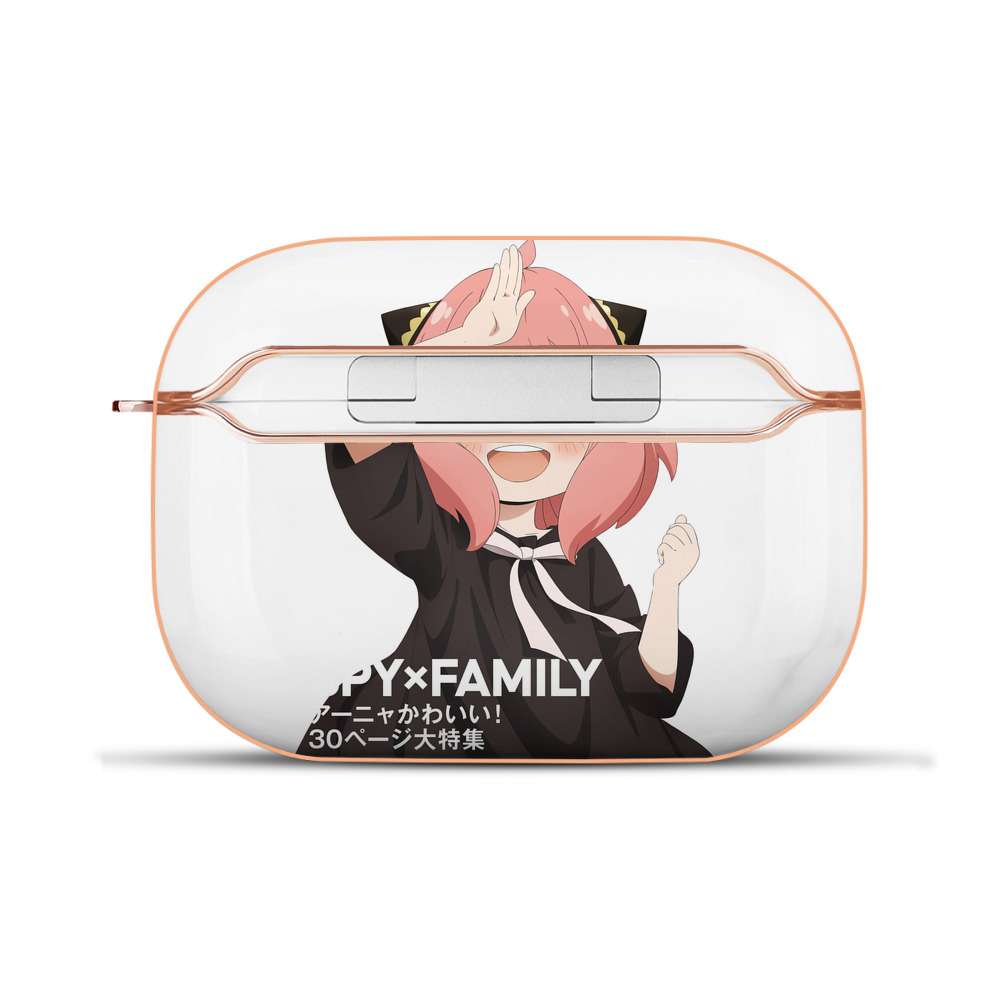 （画像用） SPY×FAMILY间谍家家酒 【AirPods Pro用】ハードシェル保護ケース｜耐衝撃・防指紋・カラビナ付き商品仕様