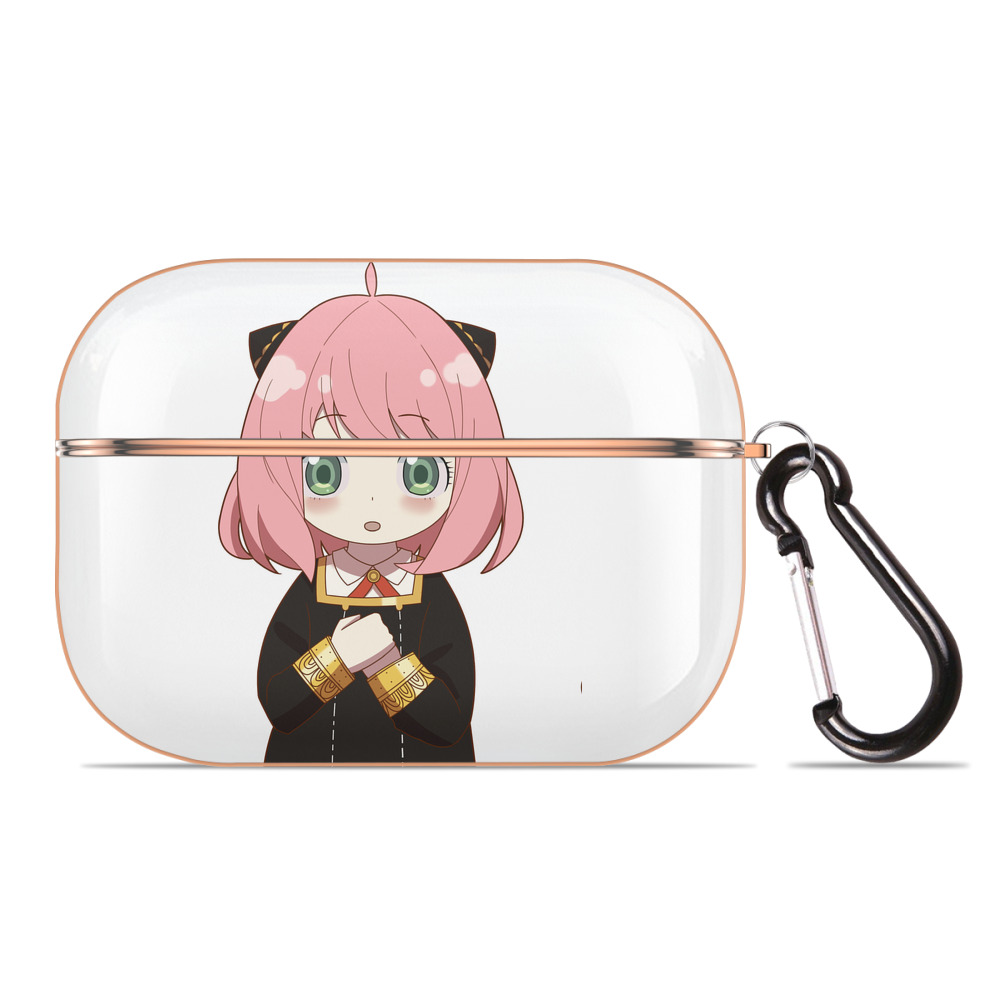 （画像用） SPY×FAMILY间谍家家酒 【AirPods Pro用】ハードシェル保護ケース｜耐衝撃・防指紋・カラビナ付き商品仕様