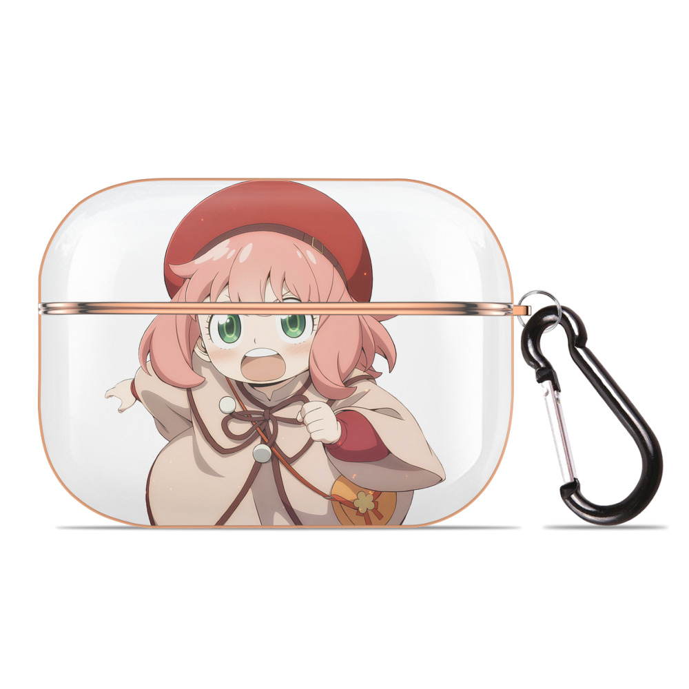 （画像用） SPY×FAMILY间谍家家酒 【AirPods Pro用】ハードシェル保護ケース｜耐衝撃・防指紋・カラビナ付き商品仕様