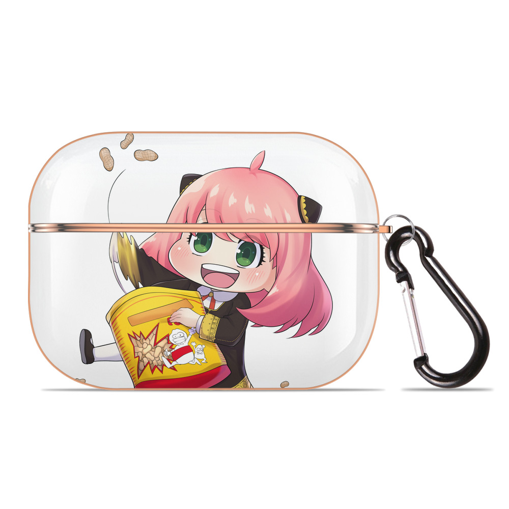 （画像用） SPY×FAMILY间谍家家酒 【AirPods Pro用】ハードシェル保護ケース｜耐衝撃・防指紋・カラビナ付き商品仕様