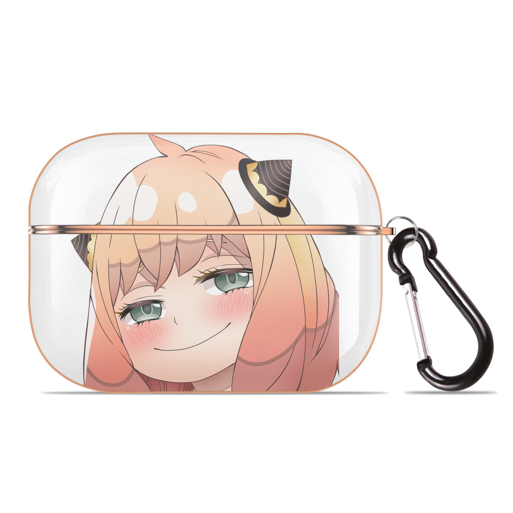 （画像用） SPY×FAMILY间谍家家酒 【AirPods Pro用】ハードシェル保護ケース｜耐衝撃・防指紋・カラビナ付き商品仕様