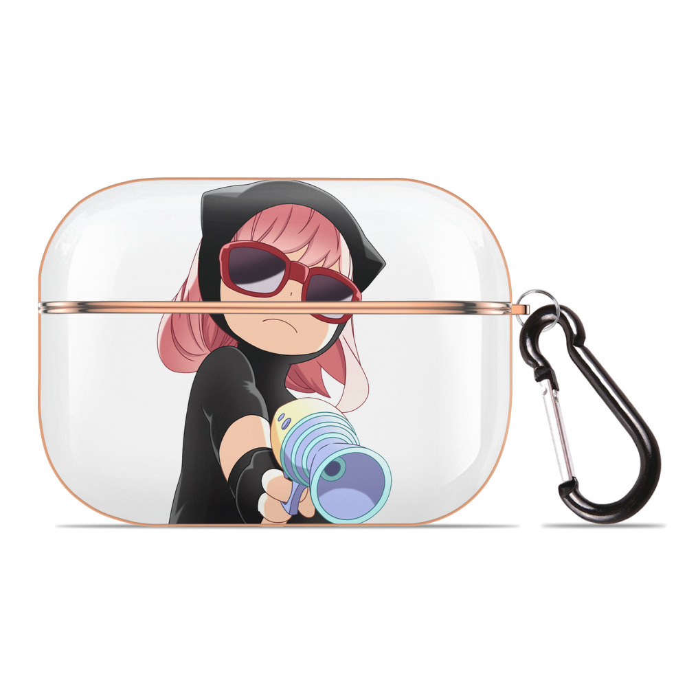 （画像用） SPY×FAMILY间谍家家酒 【AirPods Pro用】ハードシェル保護ケース｜耐衝撃・防指紋・カラビナ付き商品仕様