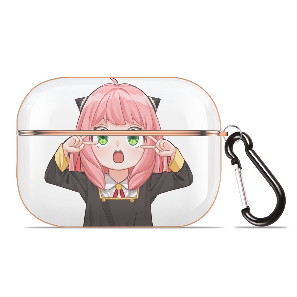 （画像用） SPY×FAMILY间谍家家酒 【AirPods Pro用】ハードシェル保護ケース｜耐衝撃・防指紋・カラビナ付き商品仕様