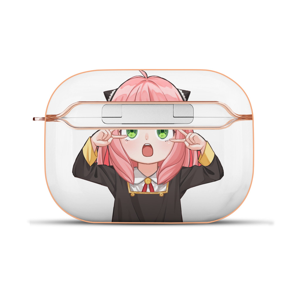 （画像用） SPY×FAMILY间谍家家酒 【AirPods Pro用】ハードシェル保護ケース｜耐衝撃・防指紋・カラビナ付き商品仕様