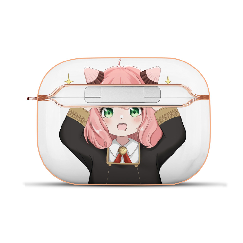 （画像用） SPY×FAMILY间谍家家酒 【AirPods Pro用】ハードシェル保護ケース｜耐衝撃・防指紋・カラビナ付き商品仕様