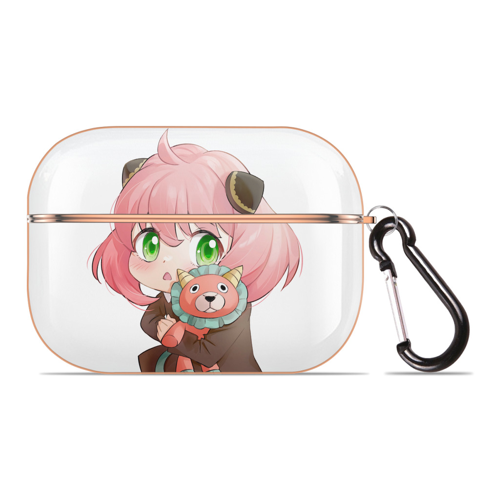 （画像用） SPY×FAMILY间谍家家酒 【AirPods Pro用】ハードシェル保護ケース｜耐衝撃・防指紋・カラビナ付き商品仕様