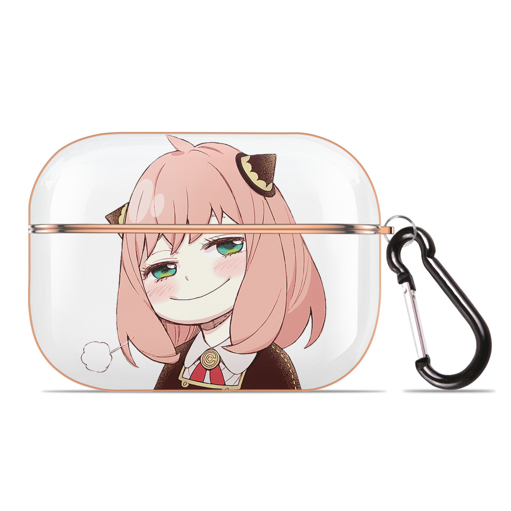 （画像用） SPY×FAMILY间谍家家酒 【AirPods Pro用】ハードシェル保護ケース｜耐衝撃・防指紋・カラビナ付き商品仕様