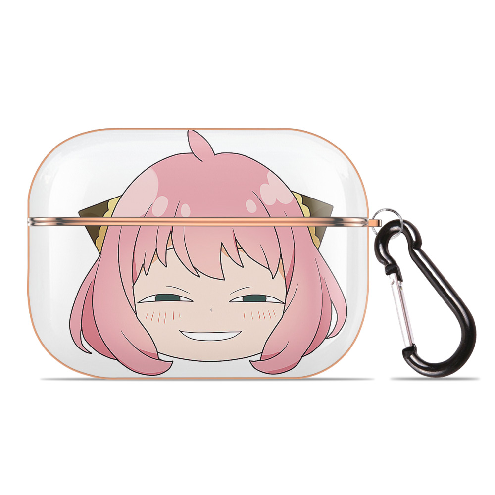 （画像用） SPY×FAMILY间谍家家酒 【AirPods Pro用】ハードシェル保護ケース｜耐衝撃・防指紋・カラビナ付き商品仕様