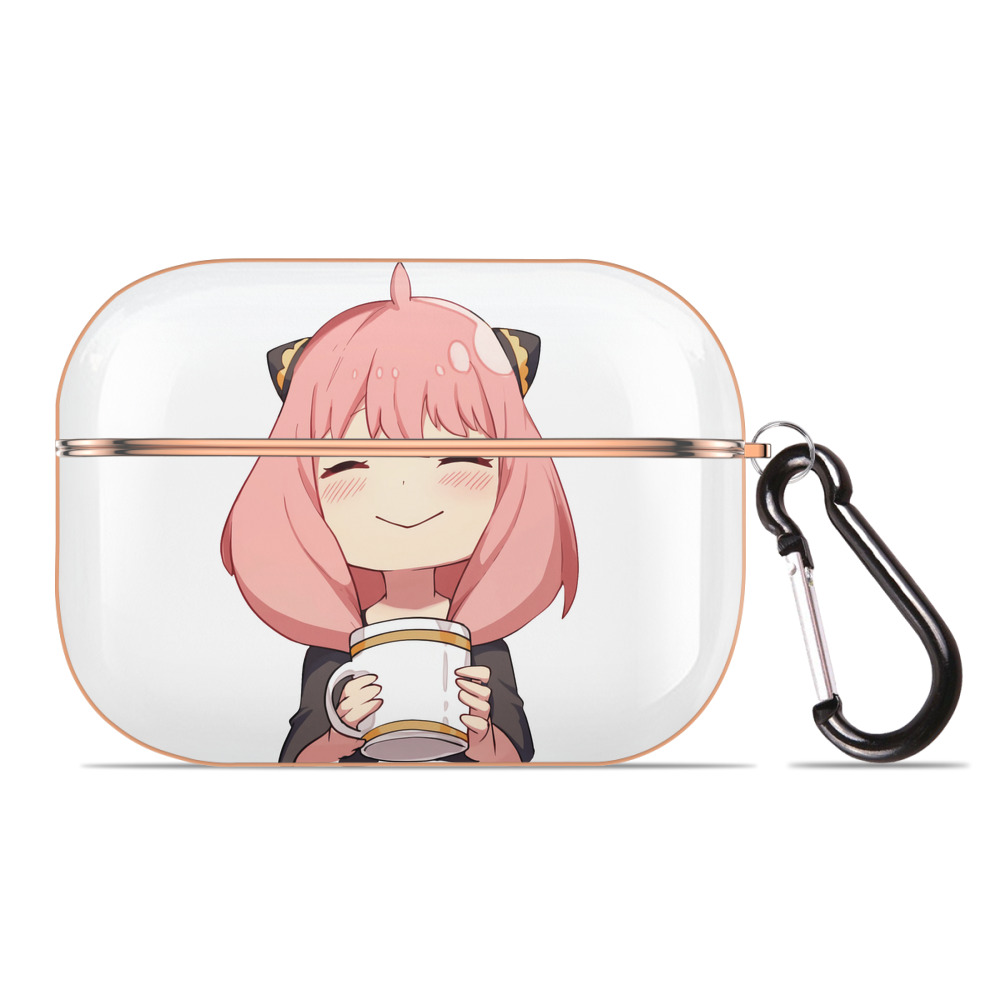 （画像用） SPY×FAMILY间谍家家酒 【AirPods Pro用】ハードシェル保護ケース｜耐衝撃・防指紋・カラビナ付き商品仕様