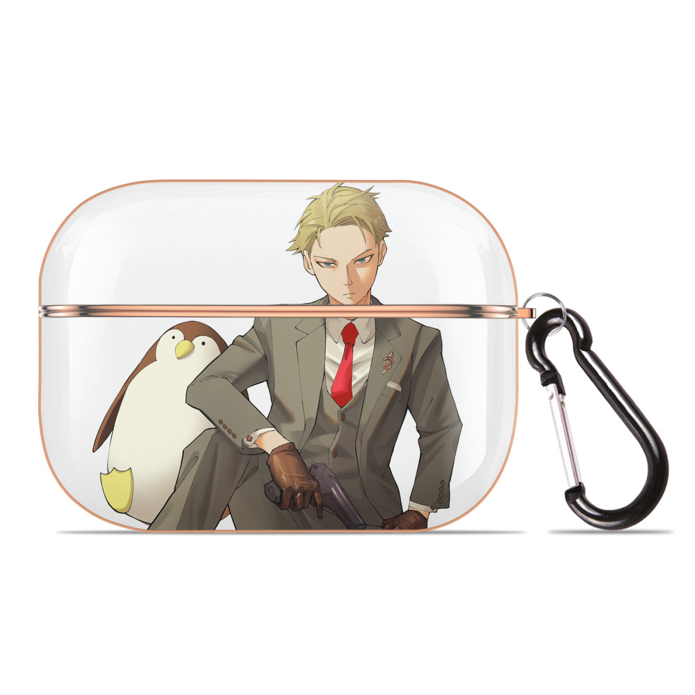 （画像用） SPY×FAMILY间谍家家酒 【AirPods Pro用】ハードシェル保護ケース｜耐衝撃・防指紋・カラビナ付き商品仕様