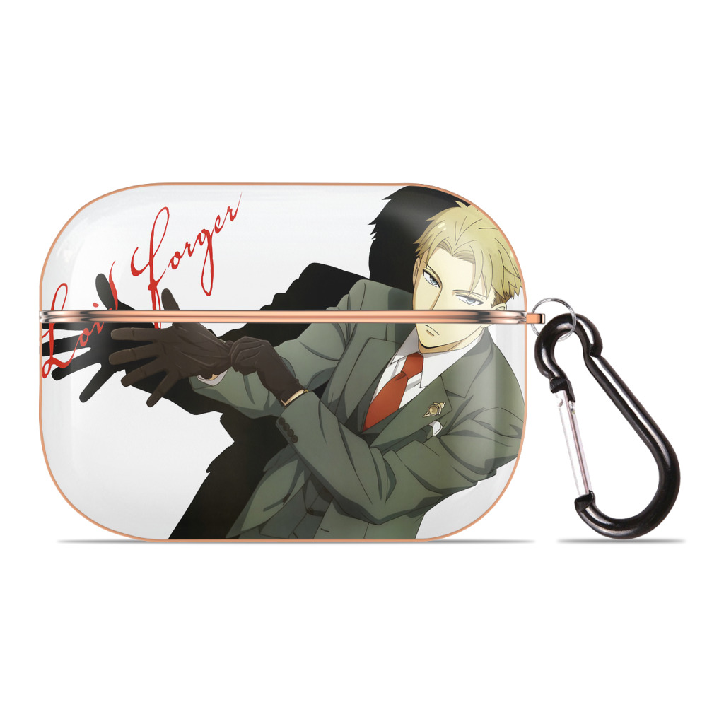 （画像用） SPY×FAMILY间谍家家酒 【AirPods Pro用】ハードシェル保護ケース｜耐衝撃・防指紋・カラビナ付き商品仕様