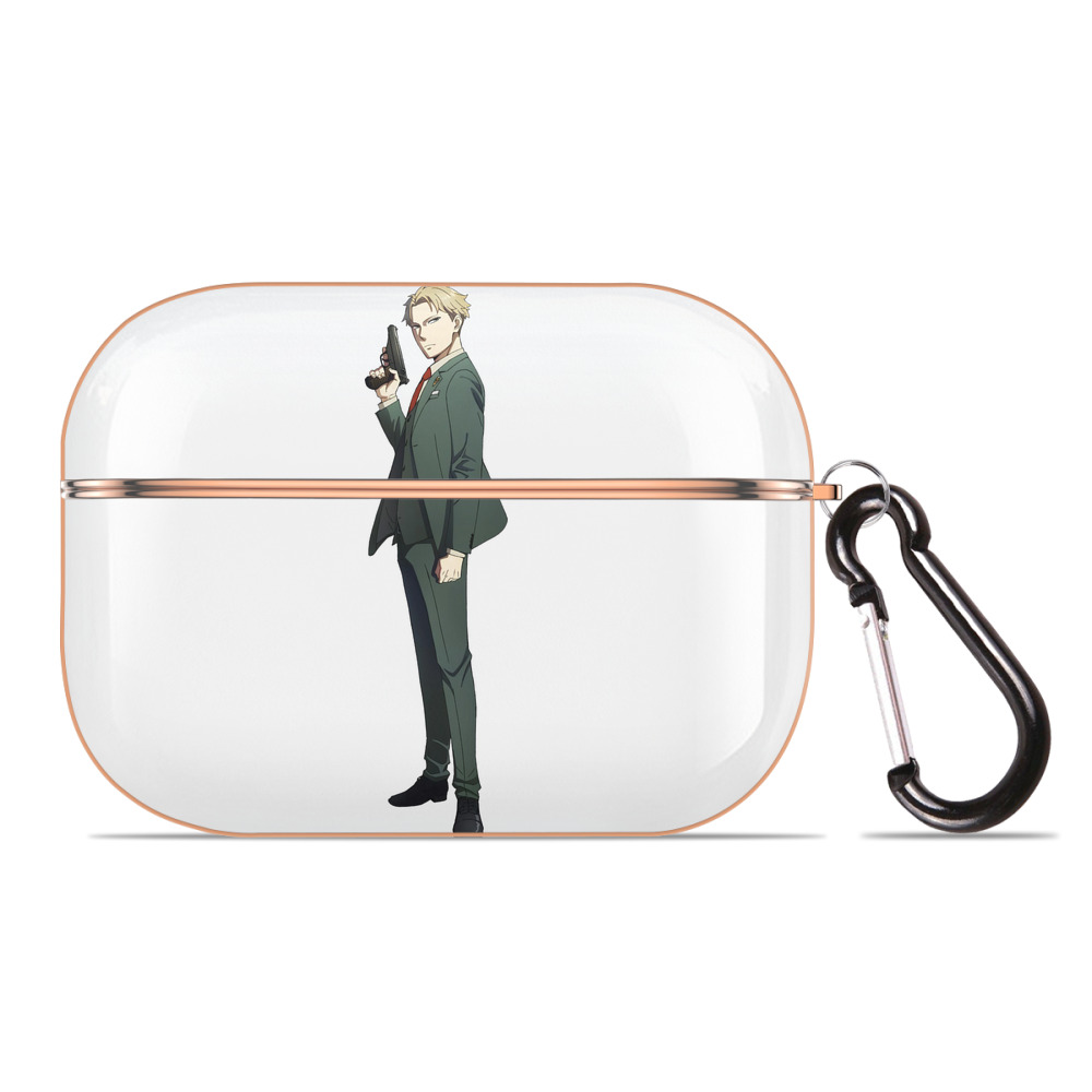 （画像用） SPY×FAMILY间谍家家酒 【AirPods Pro用】ハードシェル保護ケース｜耐衝撃・防指紋・カラビナ付き商品仕様