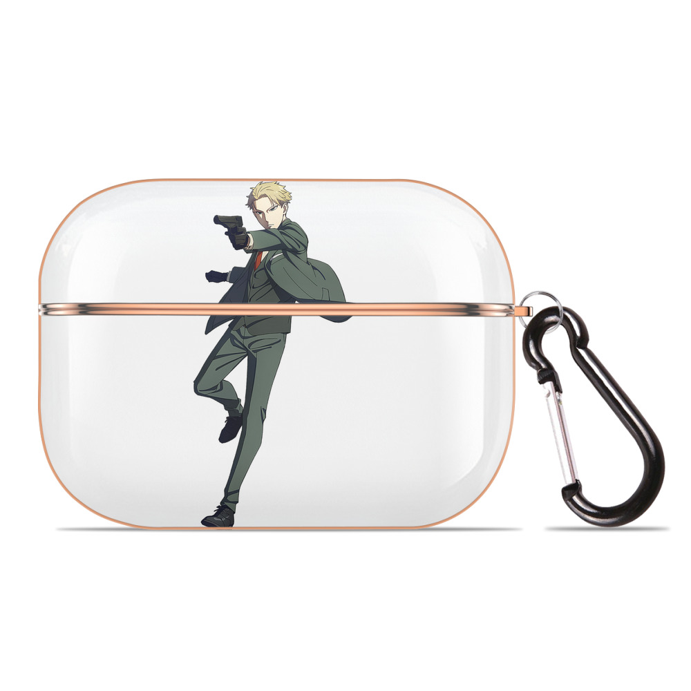 （画像用） SPY×FAMILY间谍家家酒 【AirPods Pro用】ハードシェル保護ケース｜耐衝撃・防指紋・カラビナ付き商品仕様