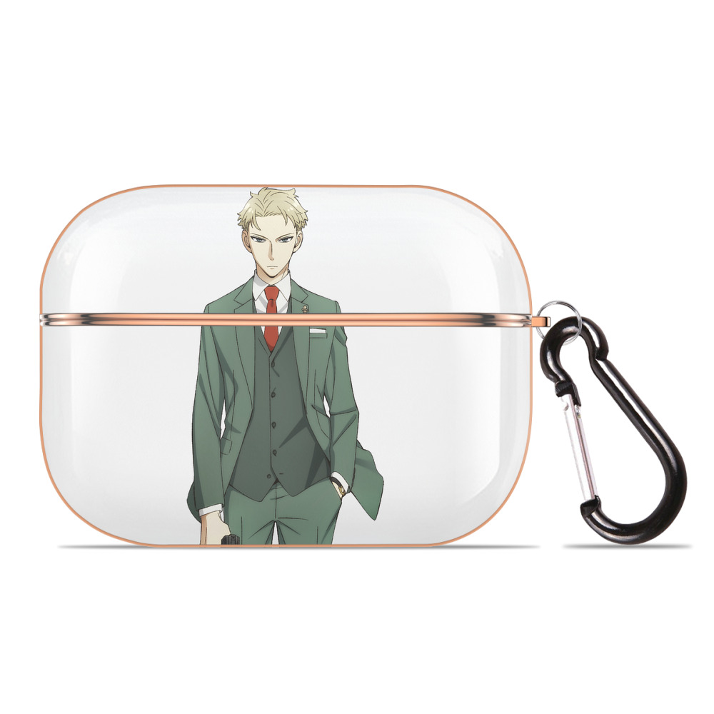 （画像用） SPY×FAMILY间谍家家酒 【AirPods Pro用】ハードシェル保護ケース｜耐衝撃・防指紋・カラビナ付き商品仕様