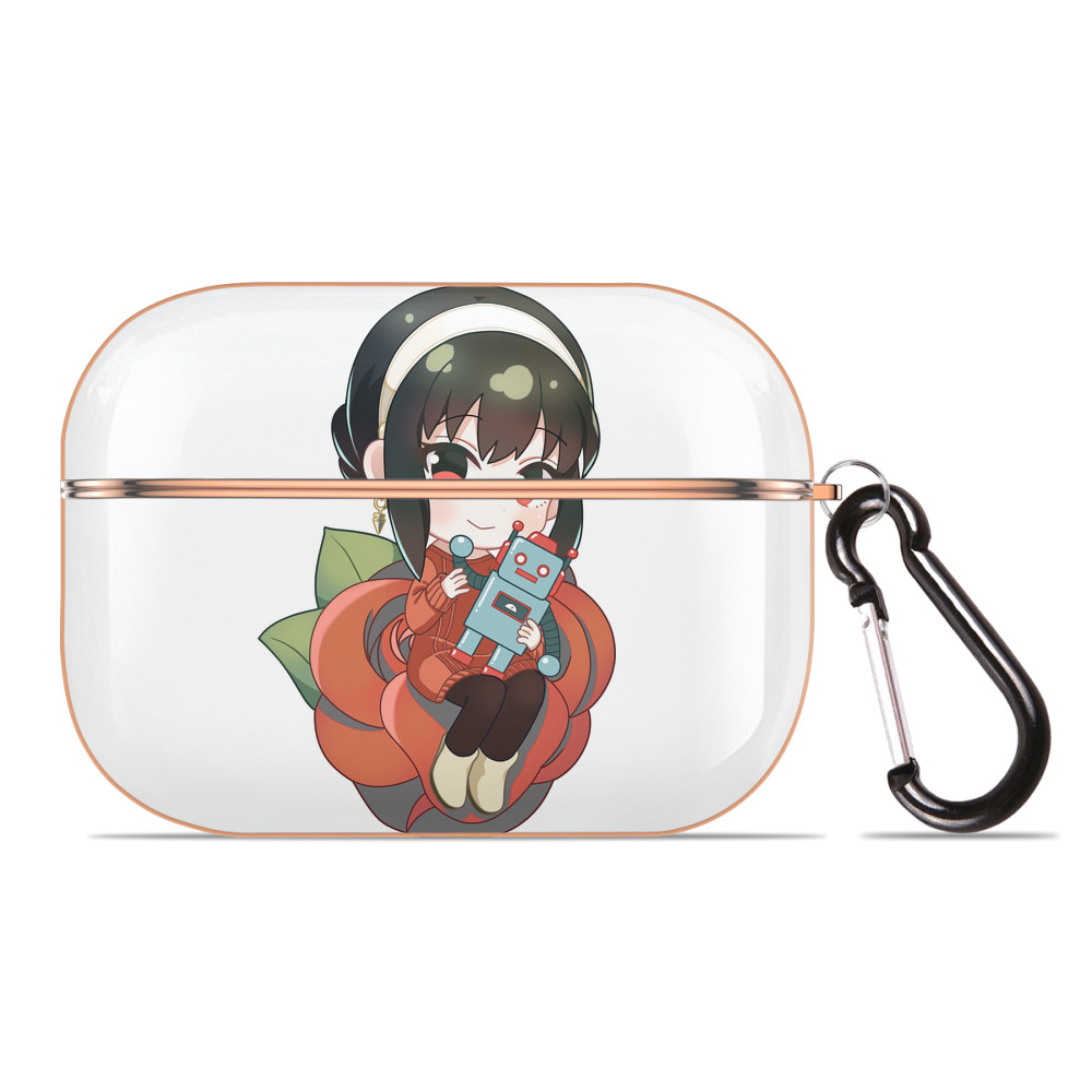 （画像用） SPY×FAMILY间谍家家酒 【AirPods Pro用】ハードシェル保護ケース｜耐衝撃・防指紋・カラビナ付き商品仕様