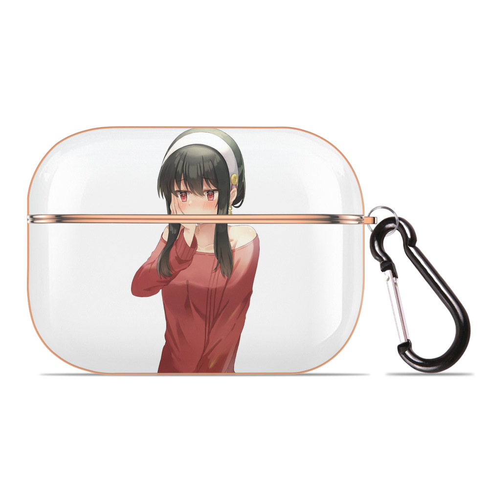 （画像用） SPY×FAMILY间谍家家酒 【AirPods Pro用】ハードシェル保護ケース｜耐衝撃・防指紋・カラビナ付き商品仕様