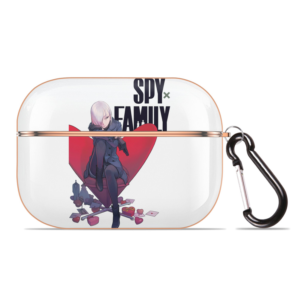 （画像用） SPY×FAMILY间谍家家酒 【AirPods Pro用】ハードシェル保護ケース｜耐衝撃・防指紋・カラビナ付き商品仕様