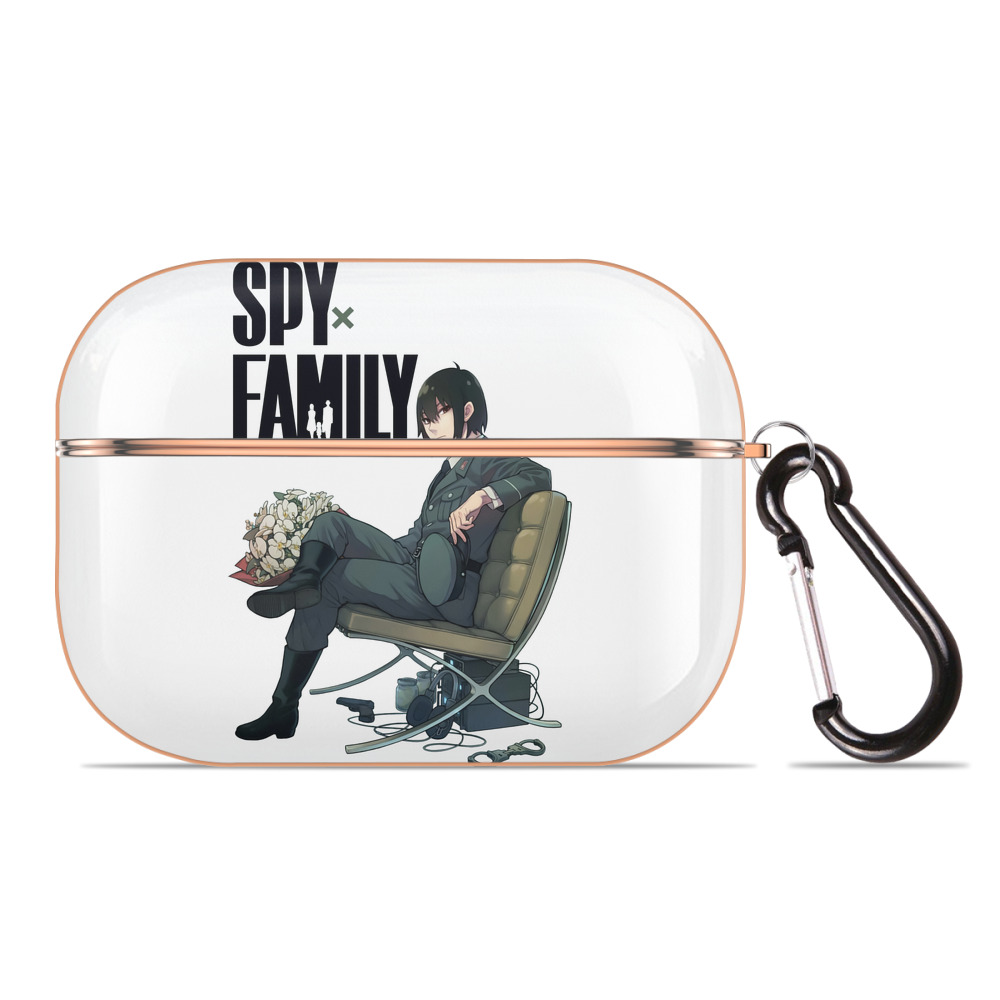 （画像用） SPY×FAMILY间谍家家酒 【AirPods Pro用】ハードシェル保護ケース｜耐衝撃・防指紋・カラビナ付き商品仕様