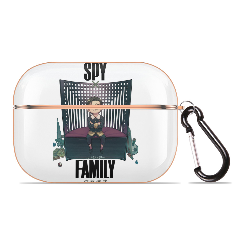 （画像用） SPY×FAMILY间谍家家酒 【AirPods Pro用】ハードシェル保護ケース｜耐衝撃・防指紋・カラビナ付き商品仕様