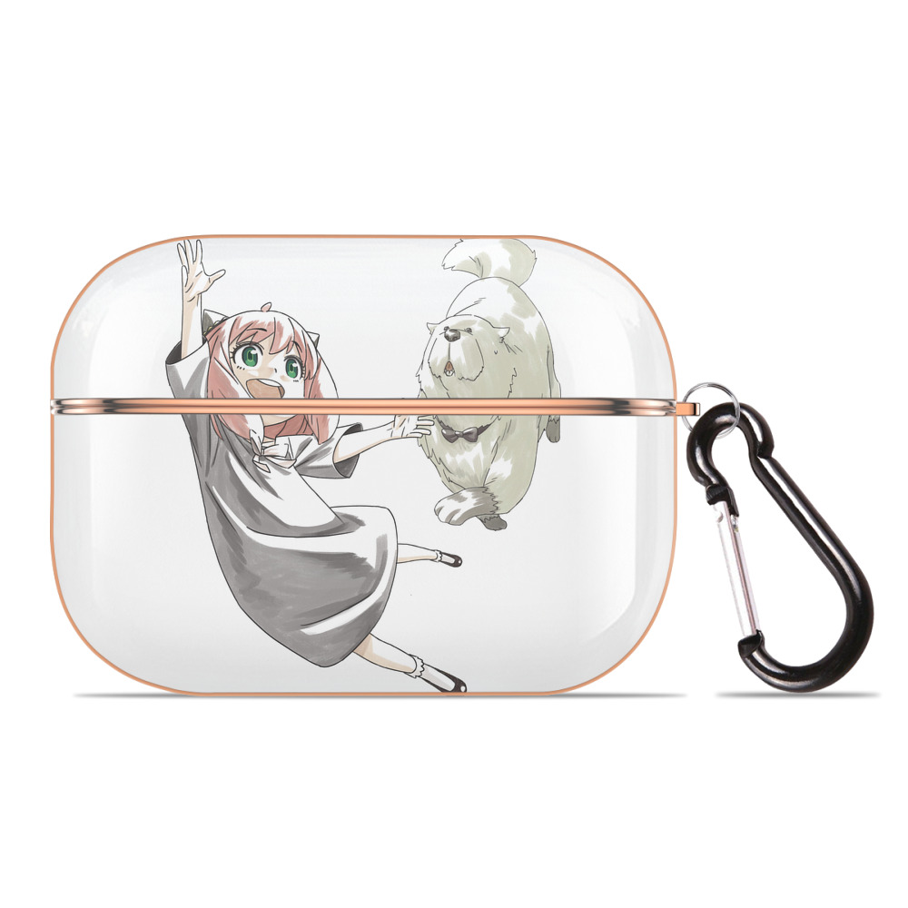 （画像用） SPY×FAMILY间谍家家酒 【AirPods Pro用】ハードシェル保護ケース｜耐衝撃・防指紋・カラビナ付き商品仕様