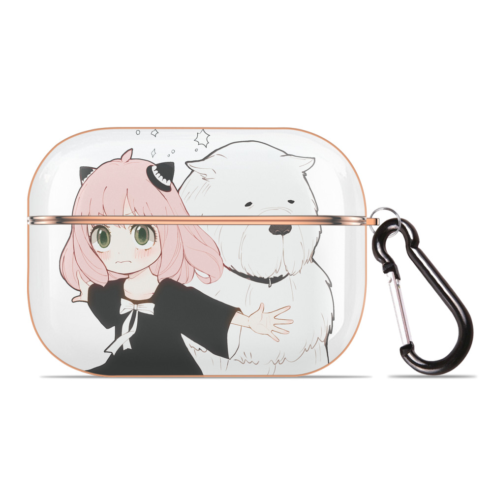 （画像用） SPY×FAMILY间谍家家酒 【AirPods Pro用】ハードシェル保護ケース｜耐衝撃・防指紋・カラビナ付き商品仕様