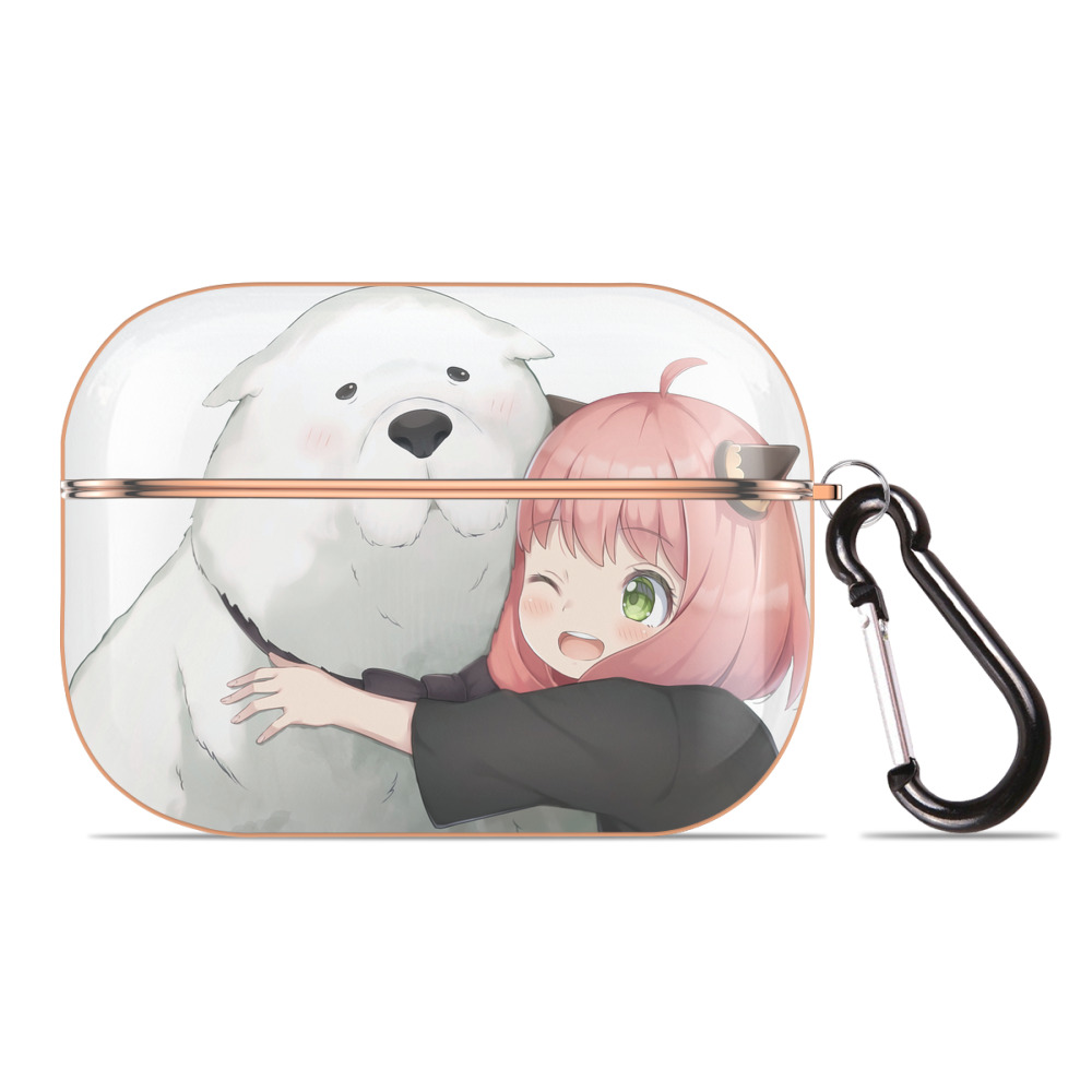 （画像用） SPY×FAMILY间谍家家酒 【AirPods Pro用】ハードシェル保護ケース｜耐衝撃・防指紋・カラビナ付き商品仕様