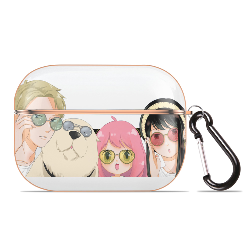 （画像用） SPY×FAMILY间谍家家酒 【AirPods Pro用】ハードシェル保護ケース｜耐衝撃・防指紋・カラビナ付き商品仕様