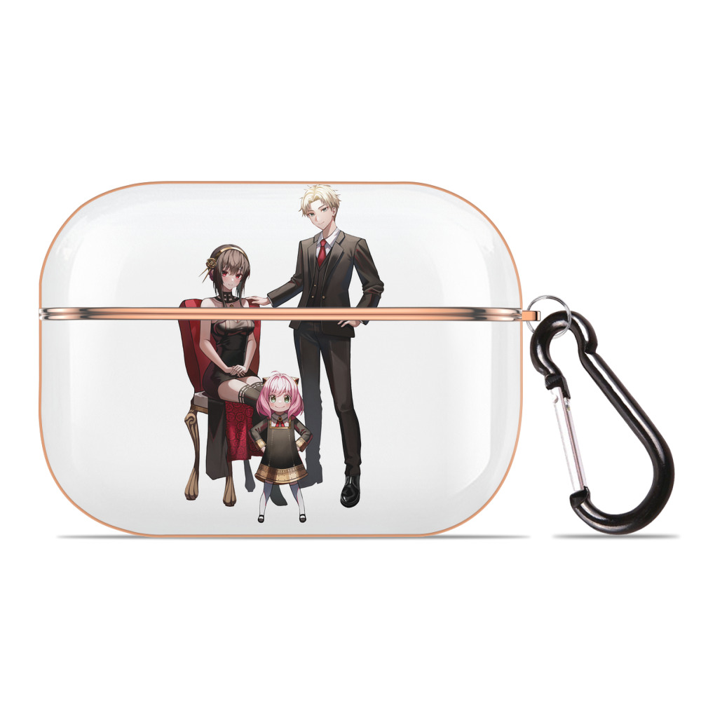 （画像用） SPY×FAMILY间谍家家酒 【AirPods Pro用】ハードシェル保護ケース｜耐衝撃・防指紋・カラビナ付き商品仕様