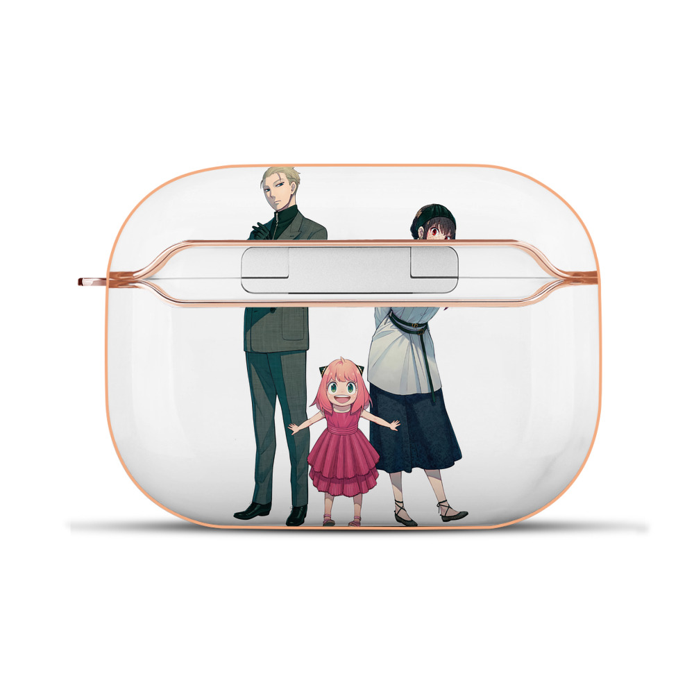 （画像用） SPY×FAMILY间谍家家酒 【AirPods Pro用】ハードシェル保護ケース｜耐衝撃・防指紋・カラビナ付き商品仕様