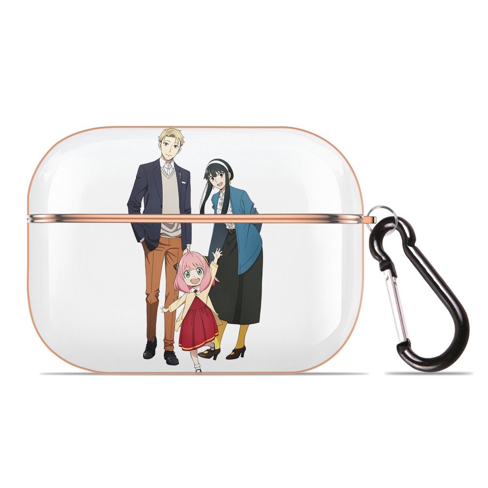 （画像用） SPY×FAMILY间谍家家酒 【AirPods Pro用】ハードシェル保護ケース｜耐衝撃・防指紋・カラビナ付き商品仕様