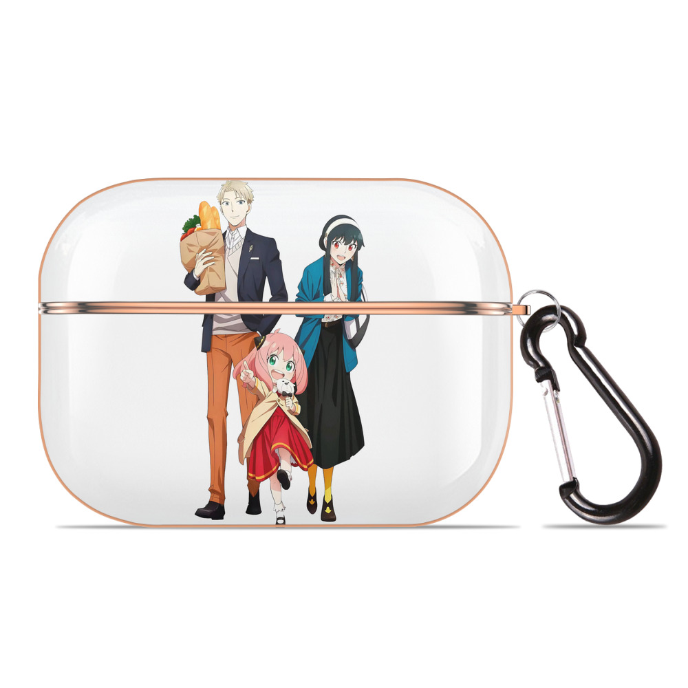 （画像用） SPY×FAMILY间谍家家酒 【AirPods Pro用】ハードシェル保護ケース｜耐衝撃・防指紋・カラビナ付き商品仕様