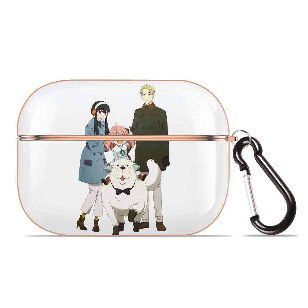 （画像用） SPY×FAMILY间谍家家酒 【AirPods Pro用】ハードシェル保護ケース｜耐衝撃・防指紋・カラビナ付き商品仕様