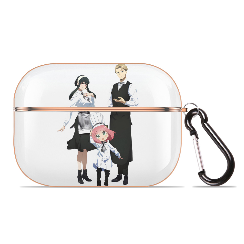 （画像用） SPY×FAMILY间谍家家酒 【AirPods Pro用】ハードシェル保護ケース｜耐衝撃・防指紋・カラビナ付き商品仕様
