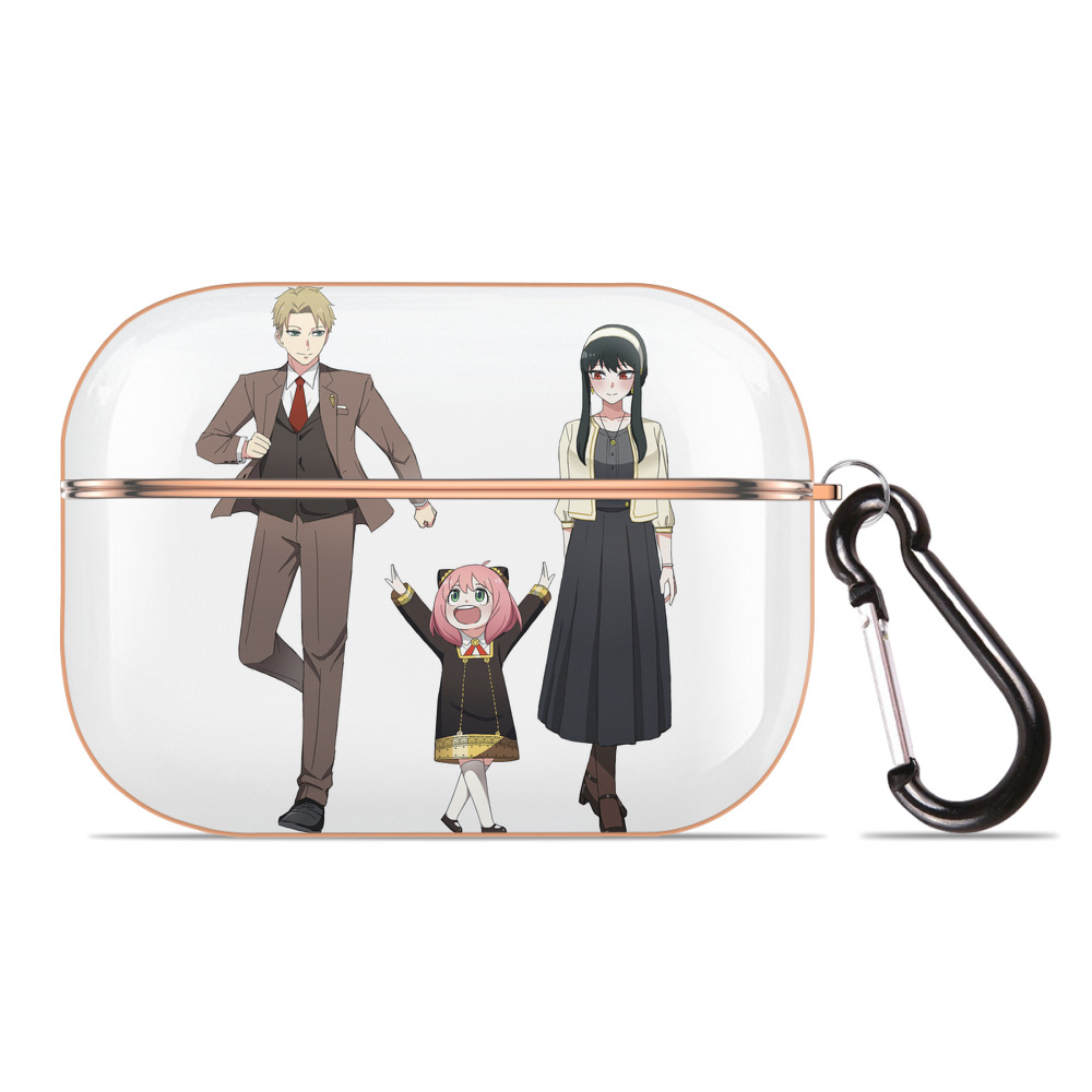 （画像用） SPY×FAMILY间谍家家酒 【AirPods Pro用】ハードシェル保護ケース｜耐衝撃・防指紋・カラビナ付き商品仕様