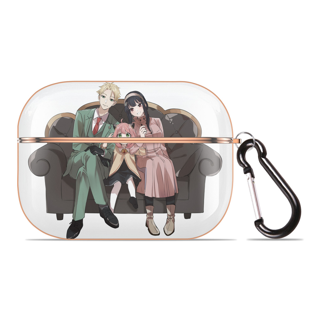 （画像用） SPY×FAMILY间谍家家酒 【AirPods Pro用】ハードシェル保護ケース｜耐衝撃・防指紋・カラビナ付き商品仕様
