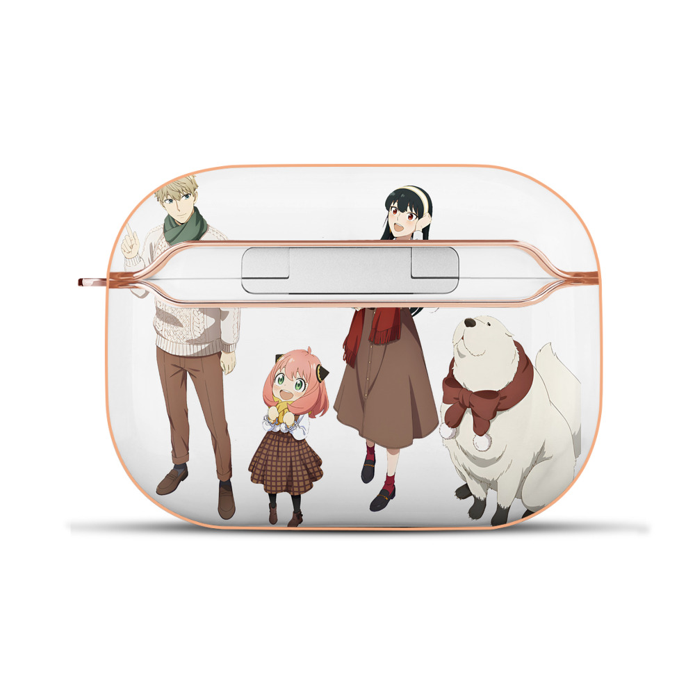 （画像用） SPY×FAMILY间谍家家酒 【AirPods Pro用】ハードシェル保護ケース｜耐衝撃・防指紋・カラビナ付き商品仕様