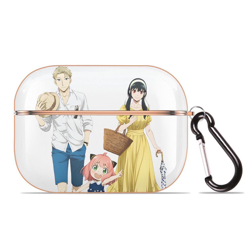 （画像用） SPY×FAMILY间谍家家酒 【AirPods Pro用】ハードシェル保護ケース｜耐衝撃・防指紋・カラビナ付き商品仕様