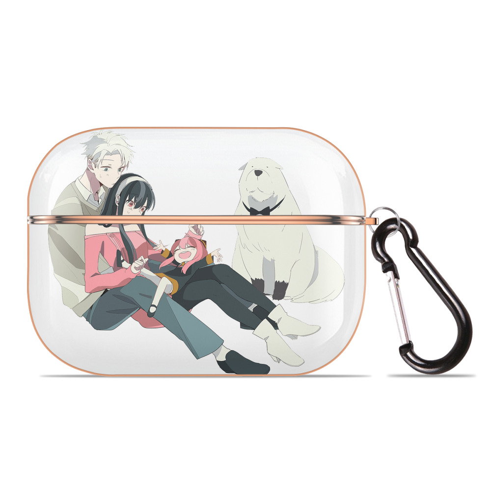 （画像用） SPY×FAMILY间谍家家酒 【AirPods Pro用】ハードシェル保護ケース｜耐衝撃・防指紋・カラビナ付き商品仕様